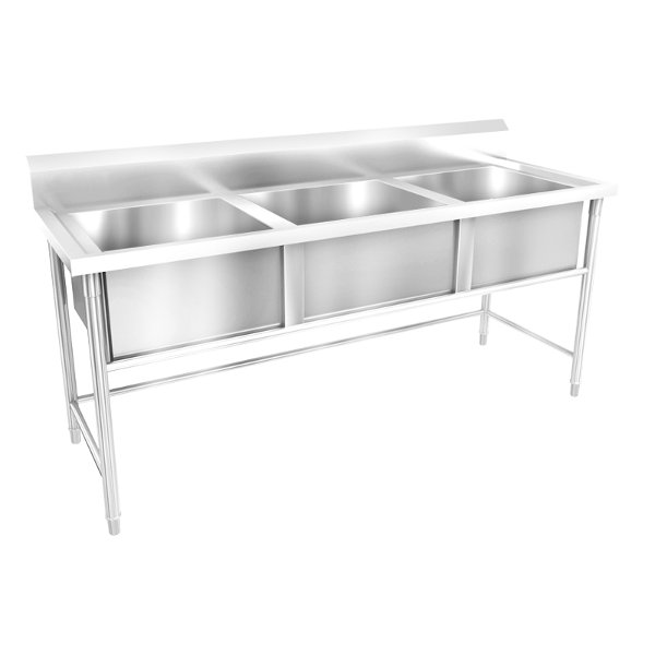 Triple-bowl Stainless Steel Sink