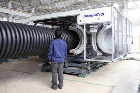 HDPE corrugated pipe extrusion machine