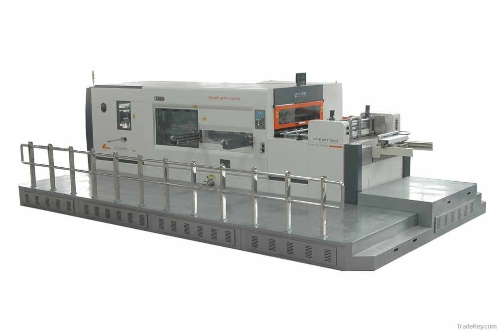 Automatic die cutting machine &amp; creasing with stripping section