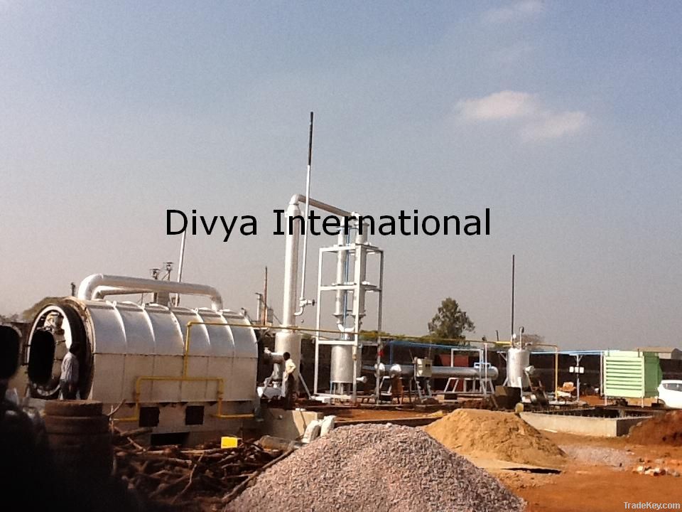 waste recycling pyrolysis oil plant