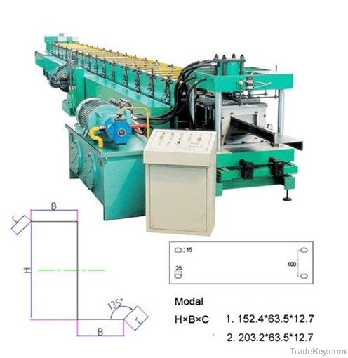 Z purlin forming machine