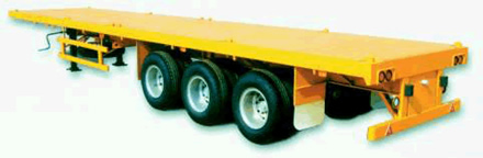 40FT(12.4M)tri-axle flatbed semi-trailer