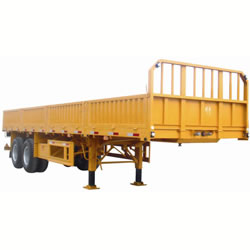 two-axle dropside semi-trailer