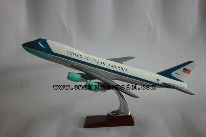 resin aircraft model Boeing747-200 Air Force One 47cm