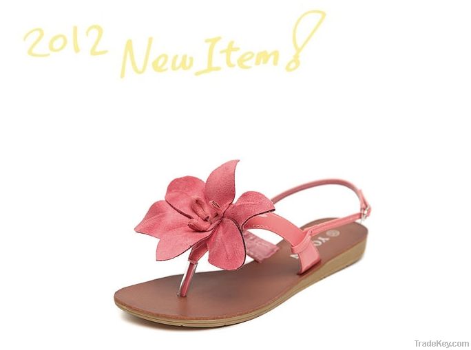 women sandals flat with flower