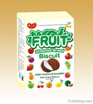 Fruit Steamed Bread Biscuit(Add coconut powder)