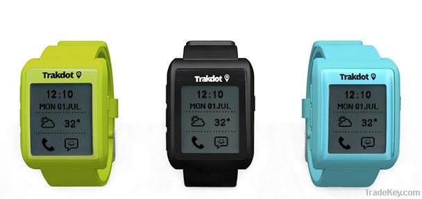 new arrival Trakdot bluetooth smartwatch Wristwatch with E-paper display for iPhone5