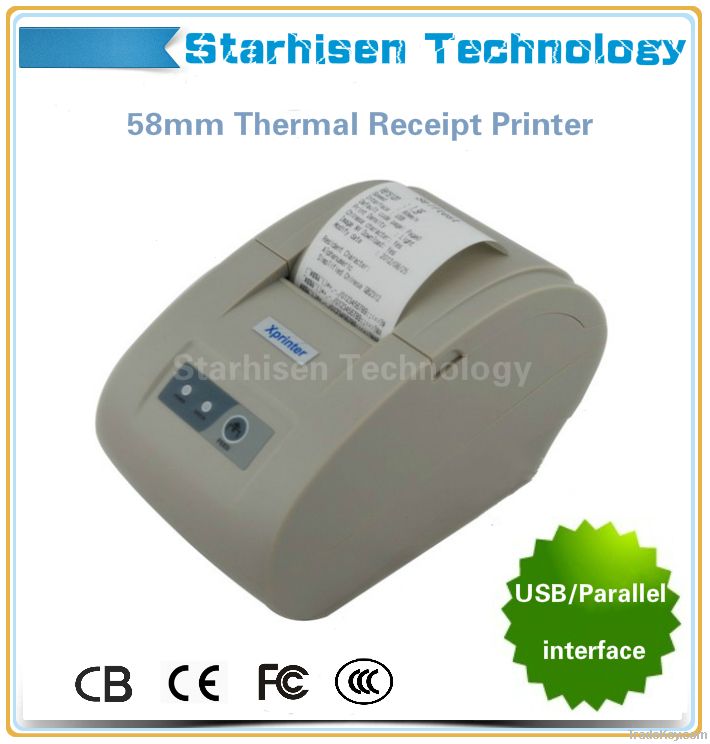 New thermal printer POS58 printer 58mm POS receipt printer