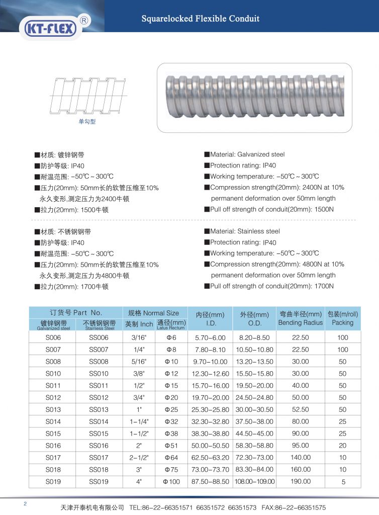 Galvanized electrical flexible conduit