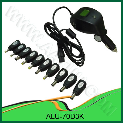 Factory Supply 70W DC Universal Laptop Car Charger