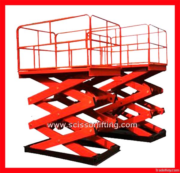 Scissor lift table, scissor lift platform