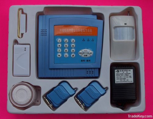 wireless burglar auto-dial  gsm  alarm system with sms function