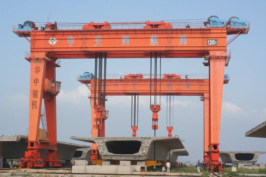 1200t box type double girder gantry crane