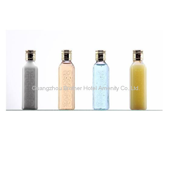 hotel shampoo, bath gel, body lotion, hair conditoner