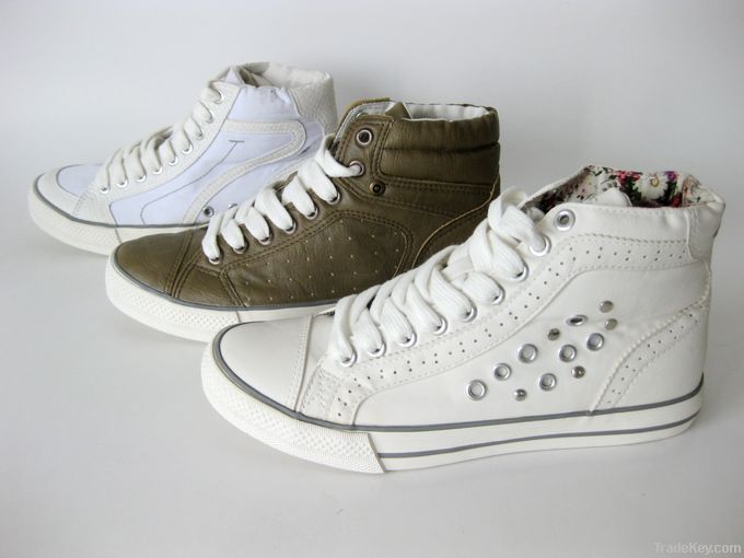 rivets ornaments fashion high top winter skateboard sneaker