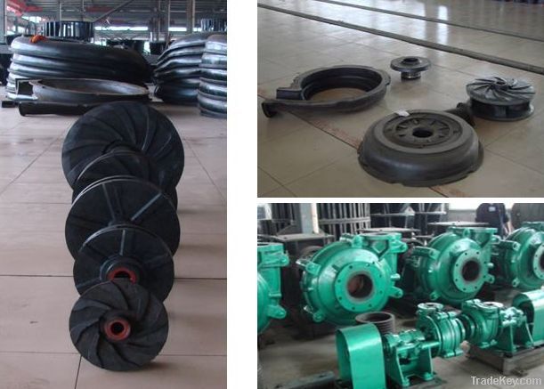 slurry pump parts(Rubber liner & impeller)