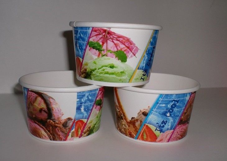Disposable Ice Cream Paper Cups Frozen Yogurt Paper Cups Bowls