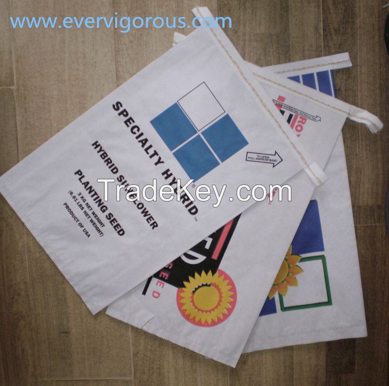 white kraft paper bag, easy open mouth paper bag, 