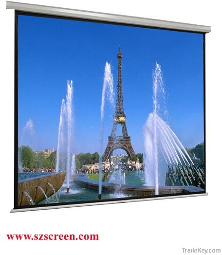 Wall Mount Manual roll down Projection screen (with self-lock device)