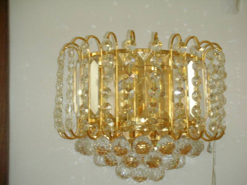 modern crystal wall lamp