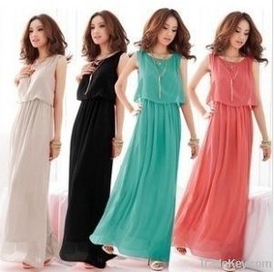 Latest Fashion Maxi Long Lady Summer Dresses