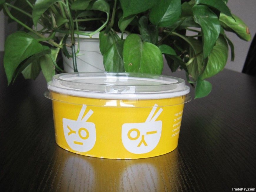 Disposable Paper Salad Box/ Salad Bowl with Lid