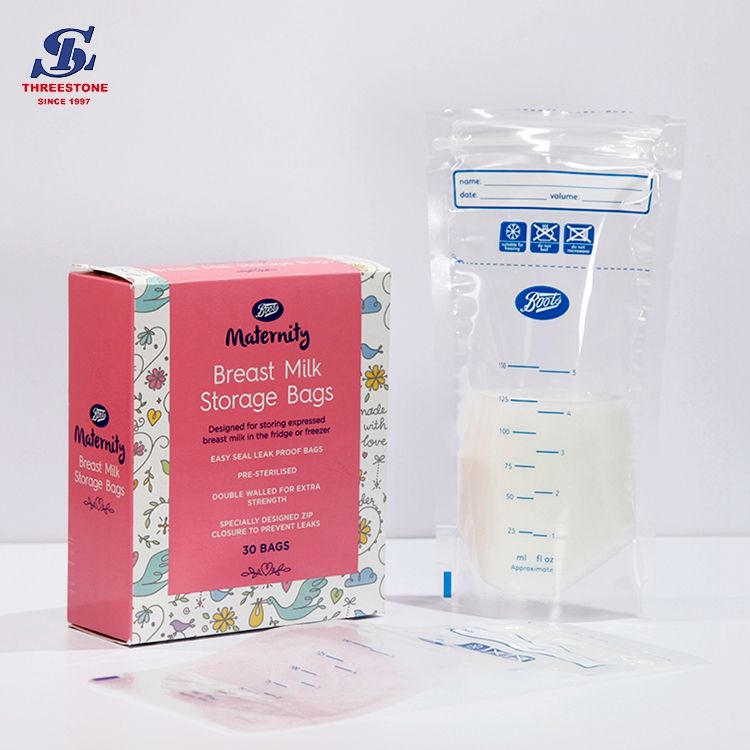 BPA Free Laminated Breast Milk Storage Bags 5-7OZ