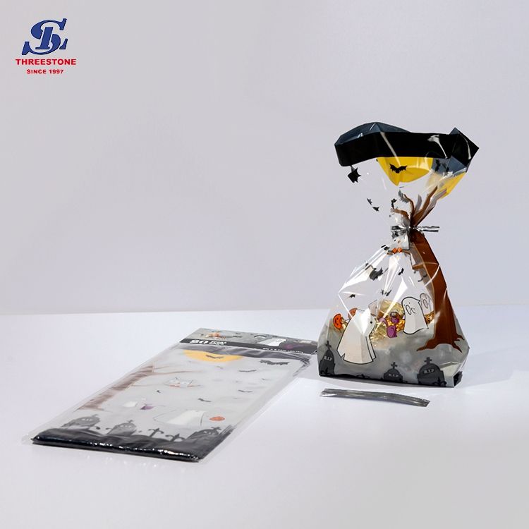 Print Cello Bopp Bag For Food Packaging, Halloween treat bags