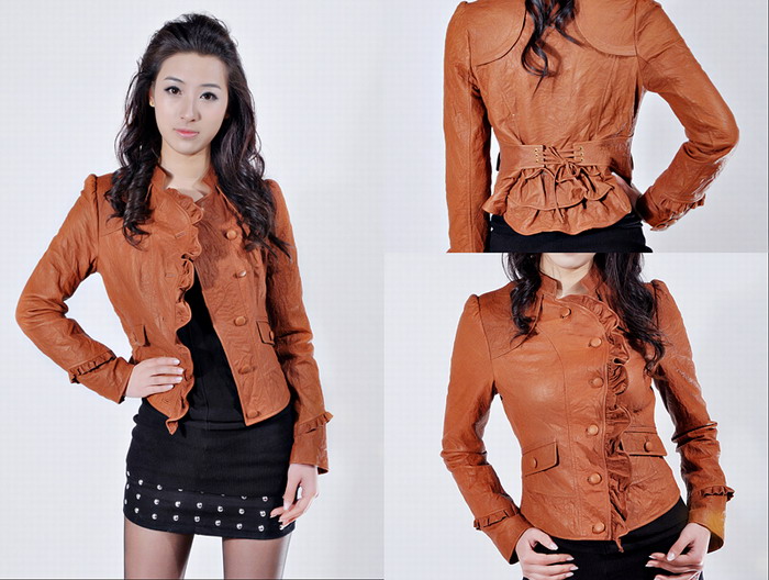 women's leather garment