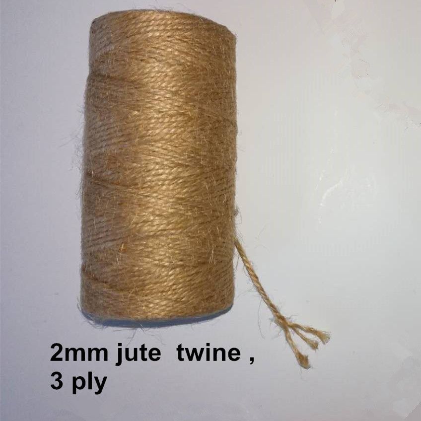 3ply 2mm  natural jute garden twine 