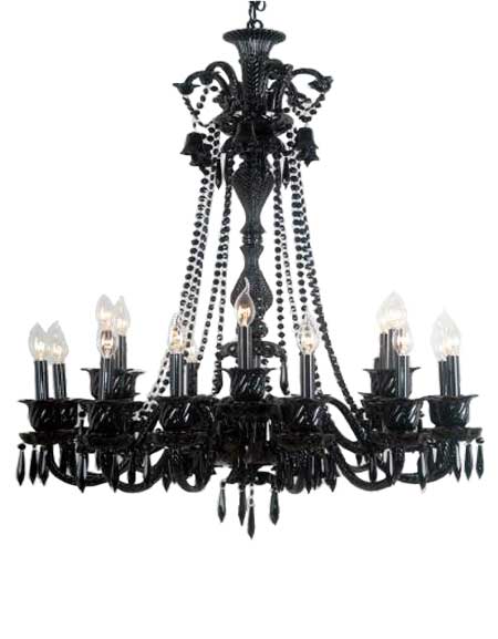 black chandelier