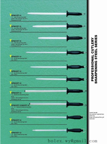 knife sharpening steels and knife sharpeners