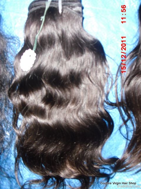 Curly virgin hair weft