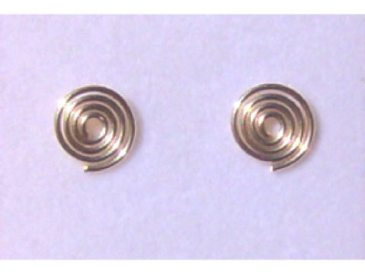 Sterling Silver Spiral Studs