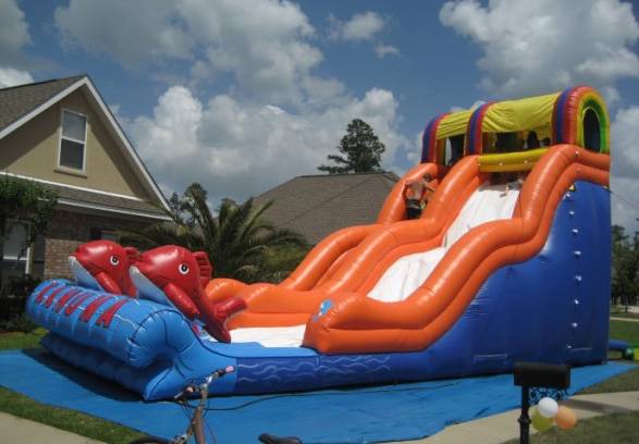 inflatable slide