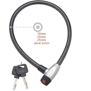 bike steel cable lock