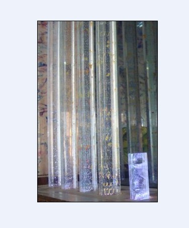 crystal panel wall divider