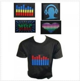 Led Light T Shirt with voice control