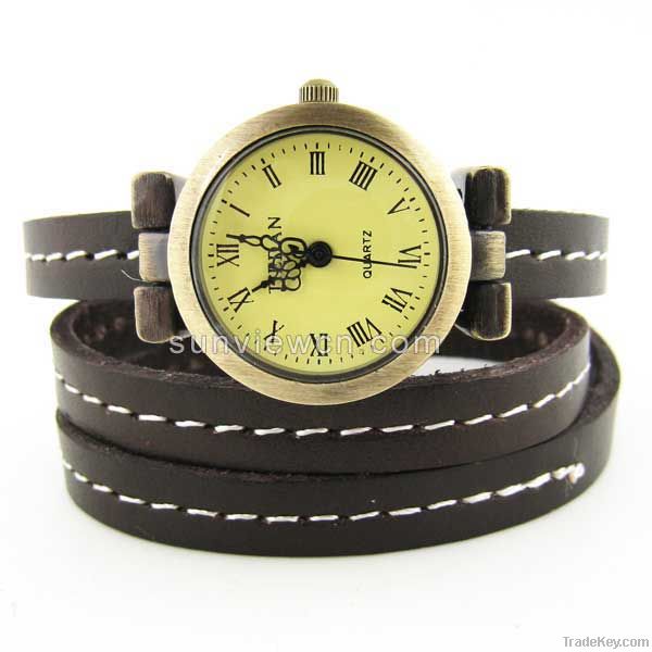 leather bracelet watch