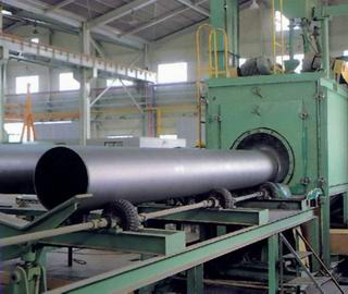 Pass through type shot blasting machine