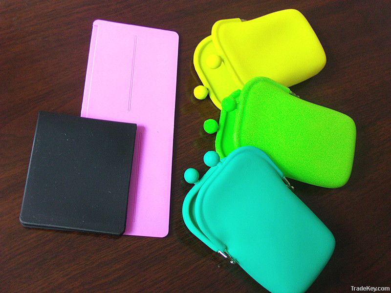 colorful silicone coin wallet/purse