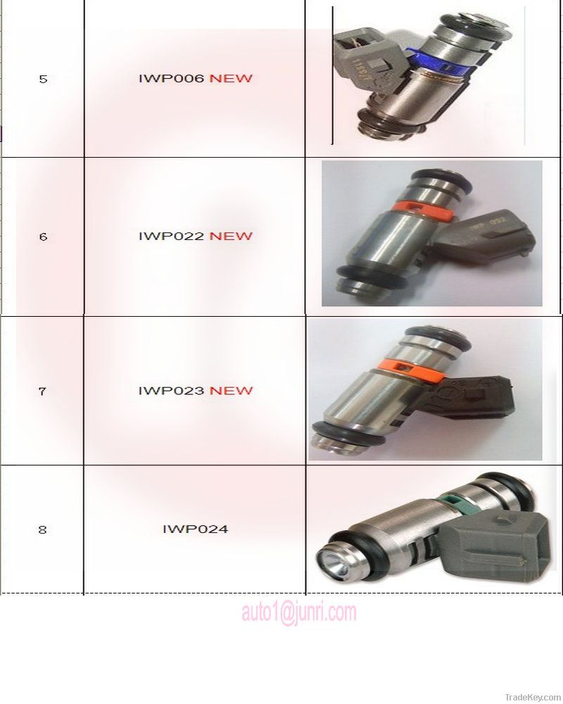 Junri fuel injector IWP044 IWP046 IWP052 IWP058 IWP065 IWP066 IWP067 I