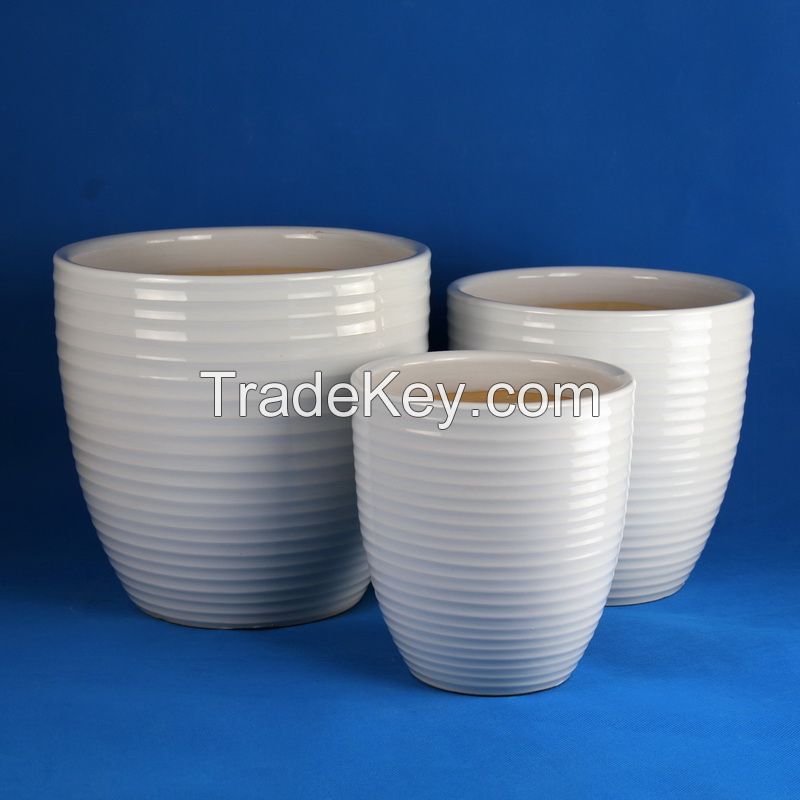 small ceramic flower pot 332 color glazed series