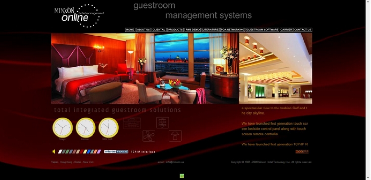 online order hotel website design and development