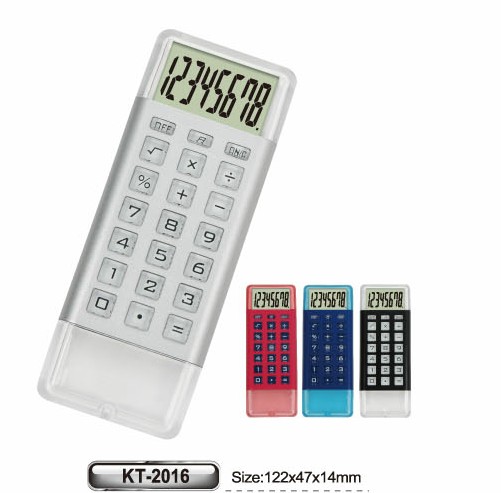 eight-digit gift calculator with many colors