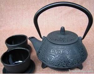 Japanese styl health cast iron teapot set