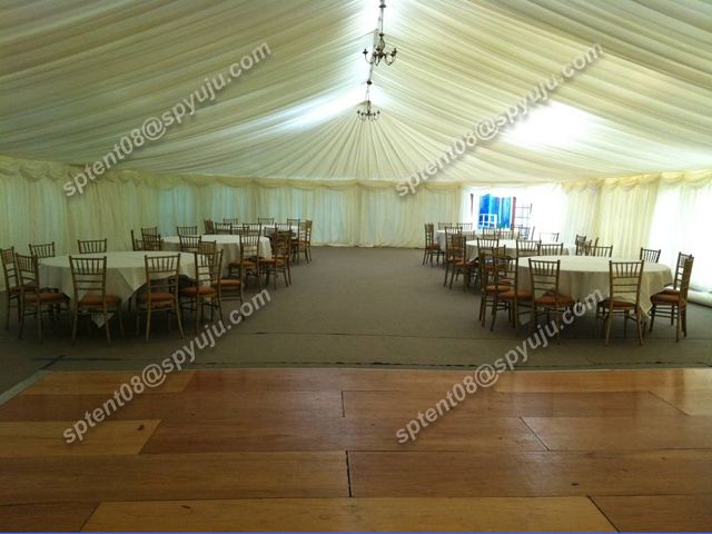 wedding tent 10x15m with decorative linings