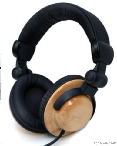 Supper bass wooden headphone