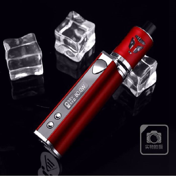 80w Vape Kit Built-in 2200mah Battery With LED Display Electronic Cigarette Huge Vaporizer Kit Electronic Hookah Kit