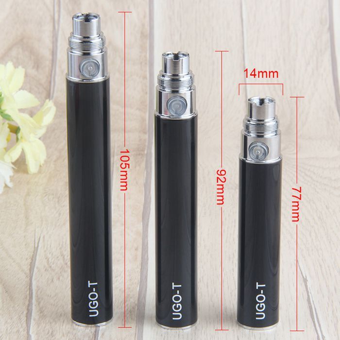 UGO Electronic Cigarette Battery 650mah 900mah 1100mah Bottom Rechargeable Battery For CE4 MT3 Mini Protank3 Atomizers